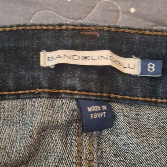 Bandolino Blue Cropped Jeans size 8 - Picture 2 of 5